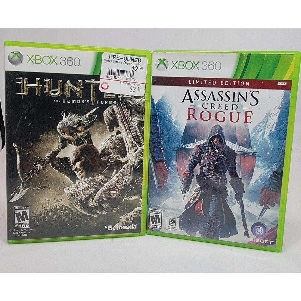 Hunted: The Demon's Forge & Assassins Creed Rogue Microsoft Xbox 360